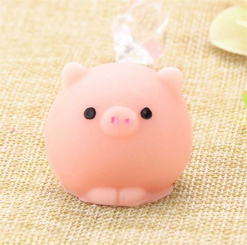 Boule de cochon Mochi Squishy, jouet à presser, prière, Collection Kawaii, amusant, , jouets Anti-stress, poignées