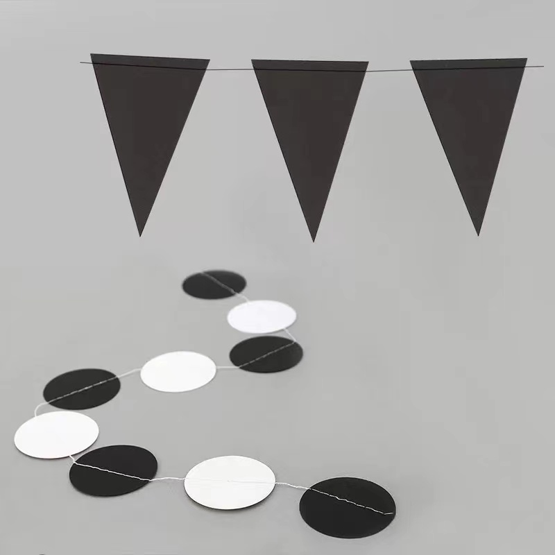 4m long spider bat disc Halloween flag hanging ornaments bar KTV classroom venue decoration: K