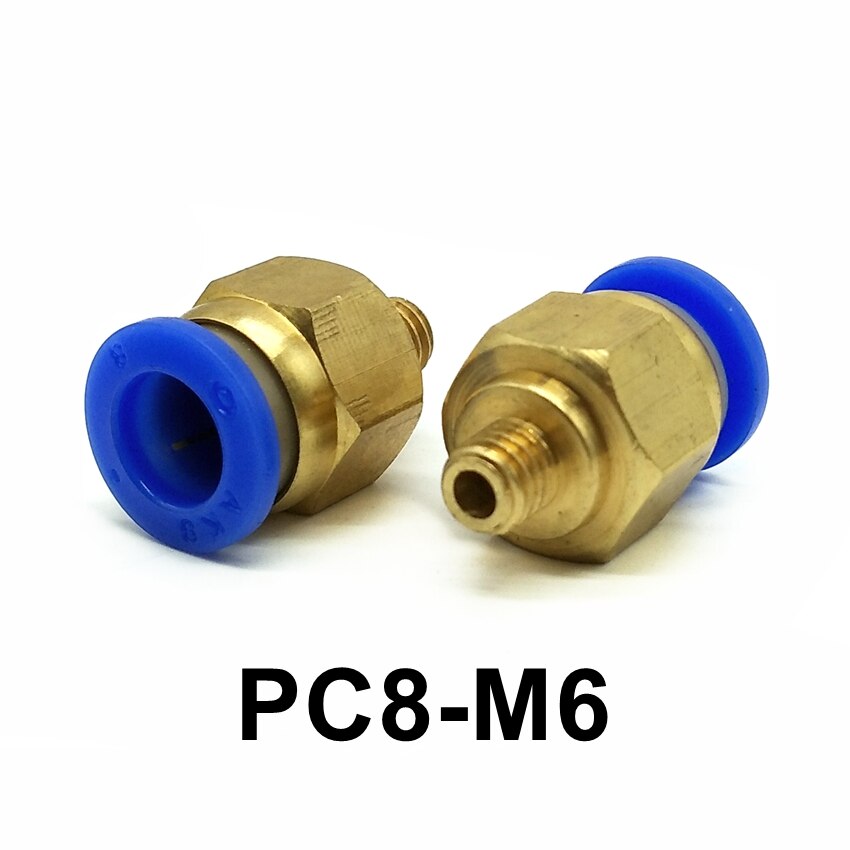 10 st/lot pneumatisk koppling m6 gänga rör od . 4... – Grandado