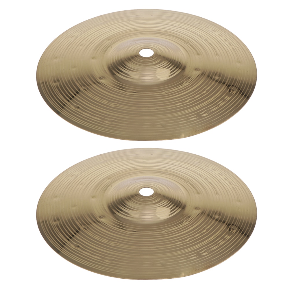 2pcs Alloy Drum Set Hi Hat Cymbals For Drummer Percussion Instrument 8''