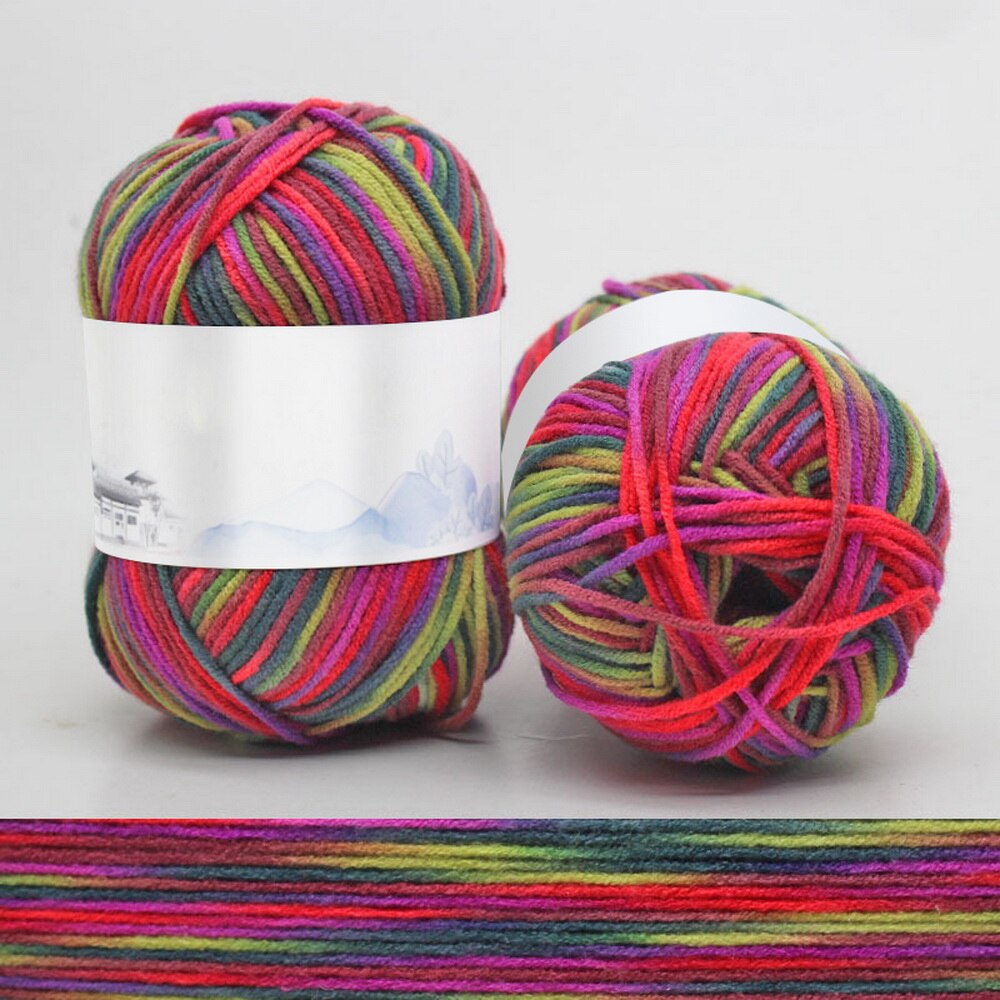 Milk Sweet Soft Cotton Baby Knitting Wool Yarn Milk Cotton Soft Baby Yarn For Hand Knitting 50g/ Crochet Baby Woolen: 28