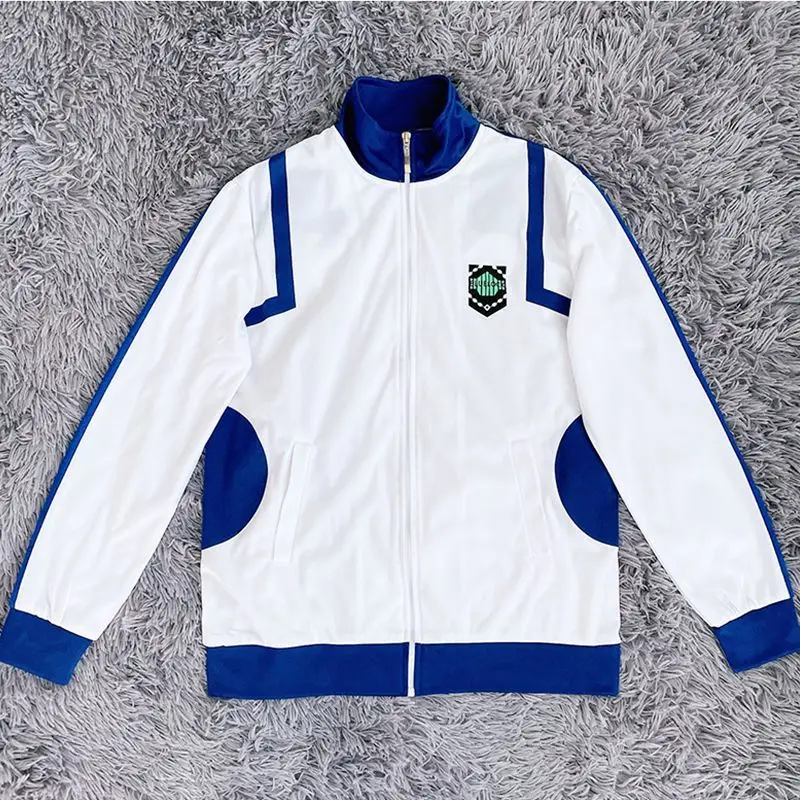 Blue Lock Reo Nagi Bachira Isagi Chigiri Cosplay Costume Zip Sportswear Tracksuit Sweatshirt Hoodie Halloween Carnival Clothes: XXXL / Beige