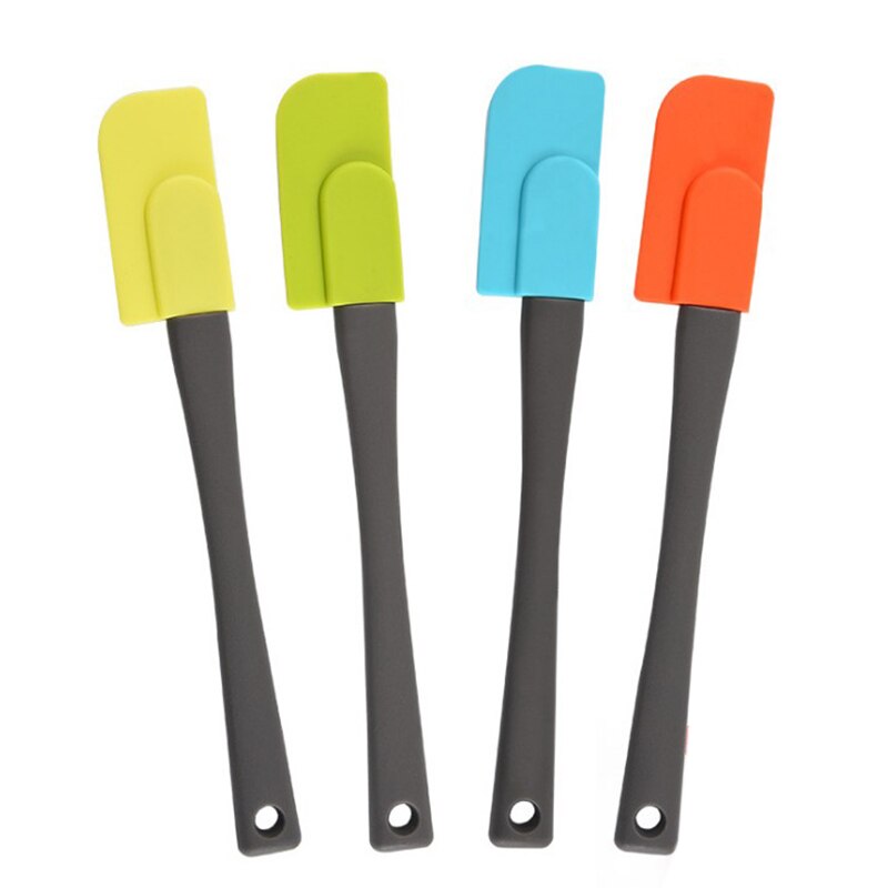 1Pcs Silicone Schraper Food Grade Non Stick Kitchen Tools For Cream Butter Spatula Heat Resistant Cake Cooking Baking Random