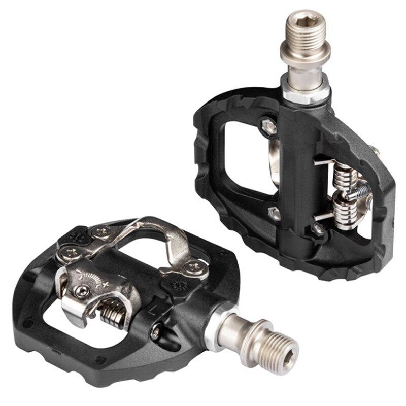Kompakt mtb cykel cykel cykel låsepedal dual-use uden konvertering egnet til shiman spd cleat: Default Title