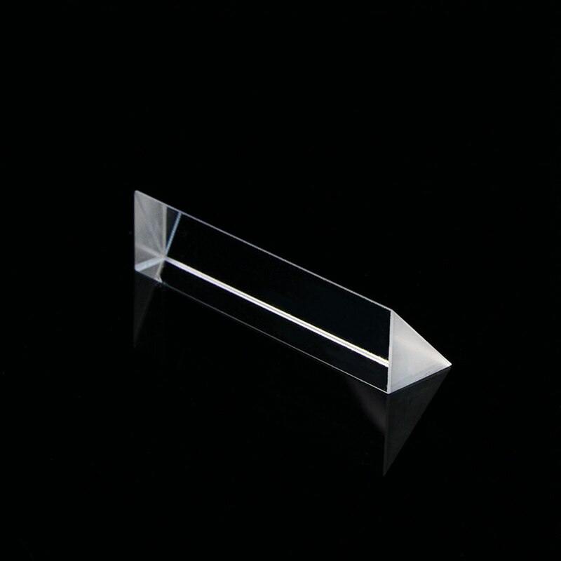 Factory supply Optical glass splitting prism can be used to disperse light 10*10*40 mm triangle prism Right angle prism