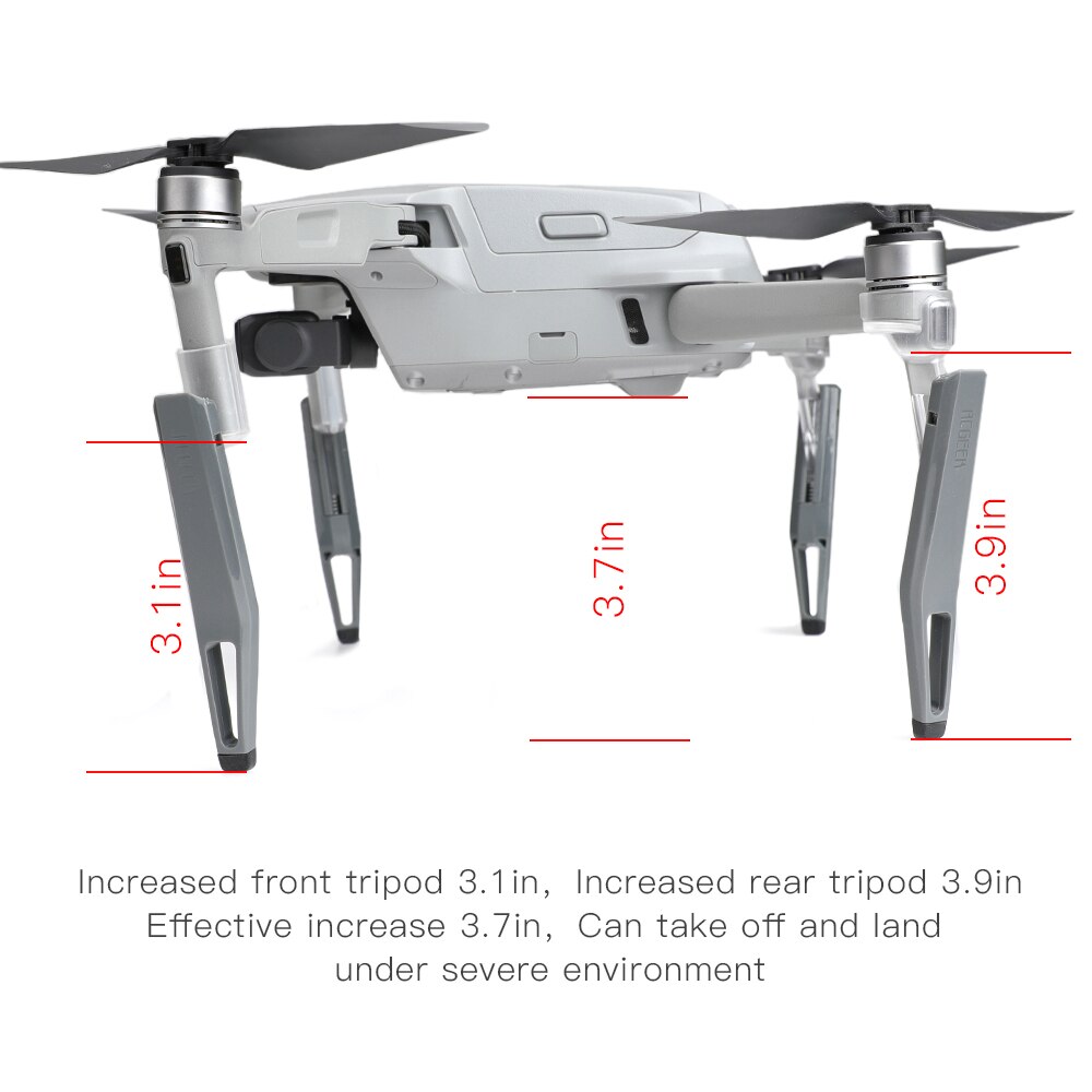 Mavic air 2 landingsudstyr fjeder støddæmper benhøjde udvidet til dji mavic air 2 drone tilbehør