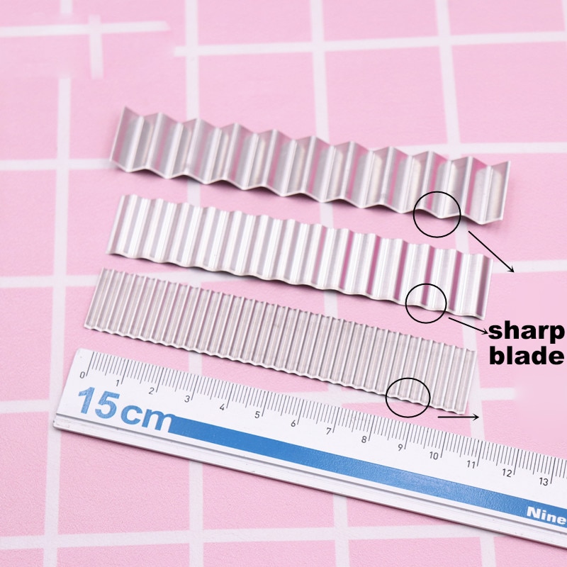 Polymer Clay Tools Lace Super Slicer Wave Cutter 304 Stainless Steel Flexible Clay Cutting Blade Set 3pcs