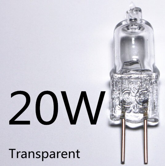 10 stk (5 æsker) halogen  g4 12v 20w transparente/blå hvide/varm lys overfladebelægning blå 12v g4 20w blå krystal lysperler: Gennemsigtig 20w