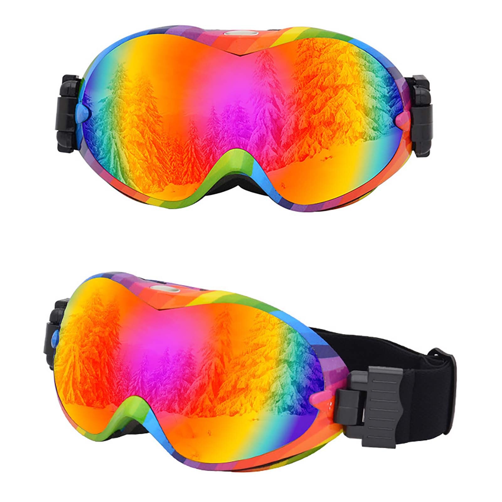 40#  wintersportbrillen met anti-condens skibrillen dubbele anti-condens skibrillen voor volwassenen mannen en vrouwen snowboardbrillen: D