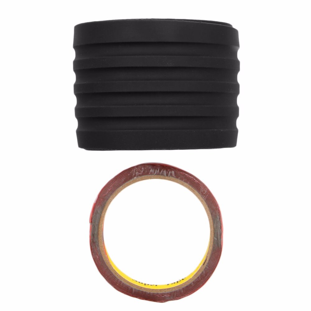 35" Car Rear Bumper Guard Protector Trim Cover Sill Plate Trunk Pad Kit