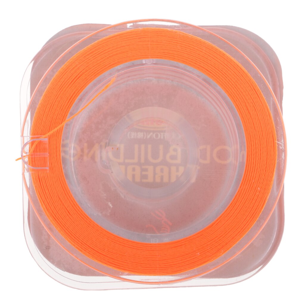 50m/ Spool Rod Guide Wrapping Lines DIY Fishing Line Thread Strong Nylon for Rod Building: Orange
