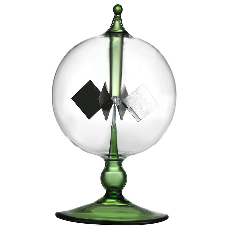 GTBL Green Solar Power Radiometer Crookes Solar Energy Spinning Vanes Windmill Home Desk Decoration: Default Title