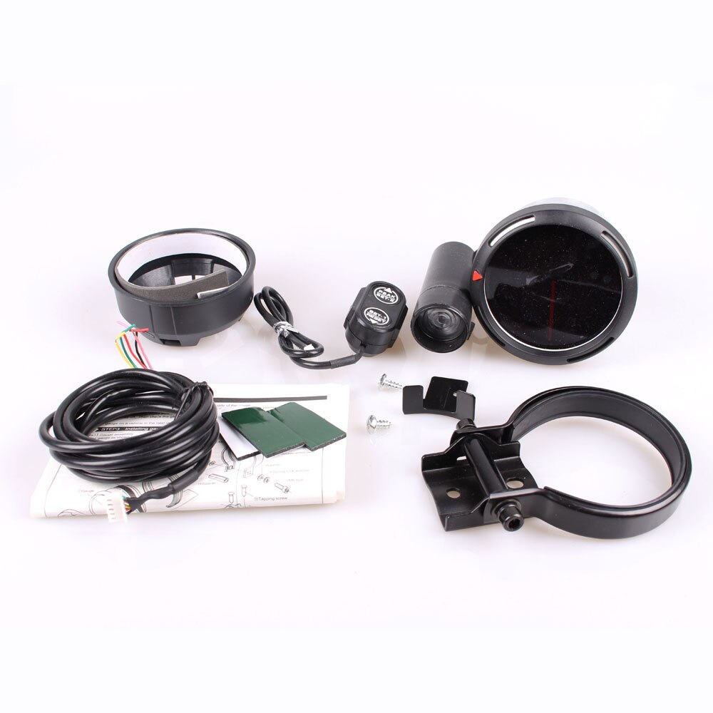 Defi 3.75 Inch 80mm 7 Colors 0-11000 RPM Stepper Motor Tachometer RPM Gauge with Shift Light for Auto Car