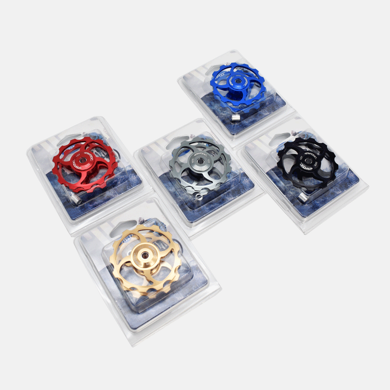 TWOOC 11T 4 Hole Aluminium Bike Jockey Wheel MTB Guide Pulley Ceramic Rear Derailleur
