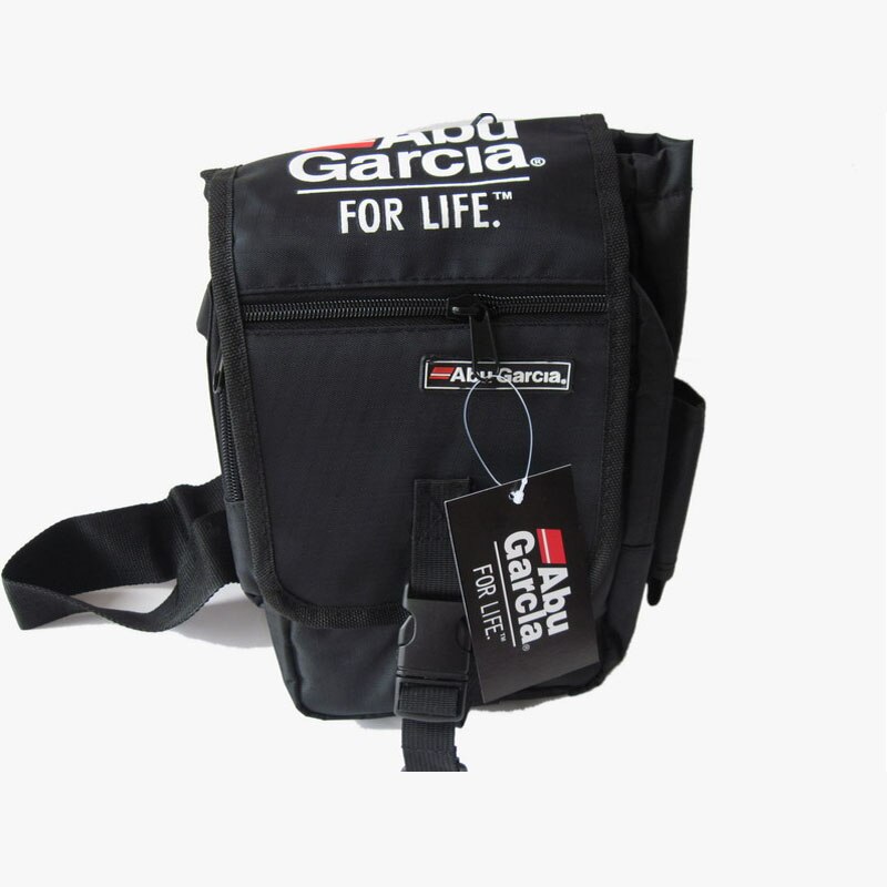 Lure Fishing Sling Bag Outdoor Angler Rock Sea Fishing Tackle Reel Line Bait Box Pouch Waist Shoulder Sling Bags: Black