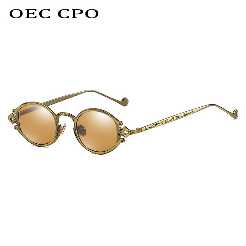 Cateye Straat Shoot Man Zonnebril Vrouwen Retro Steampunk Bril Gothic Ovale Metalen Frame Gesneden Zonnebril Gafas Sol Mujer
