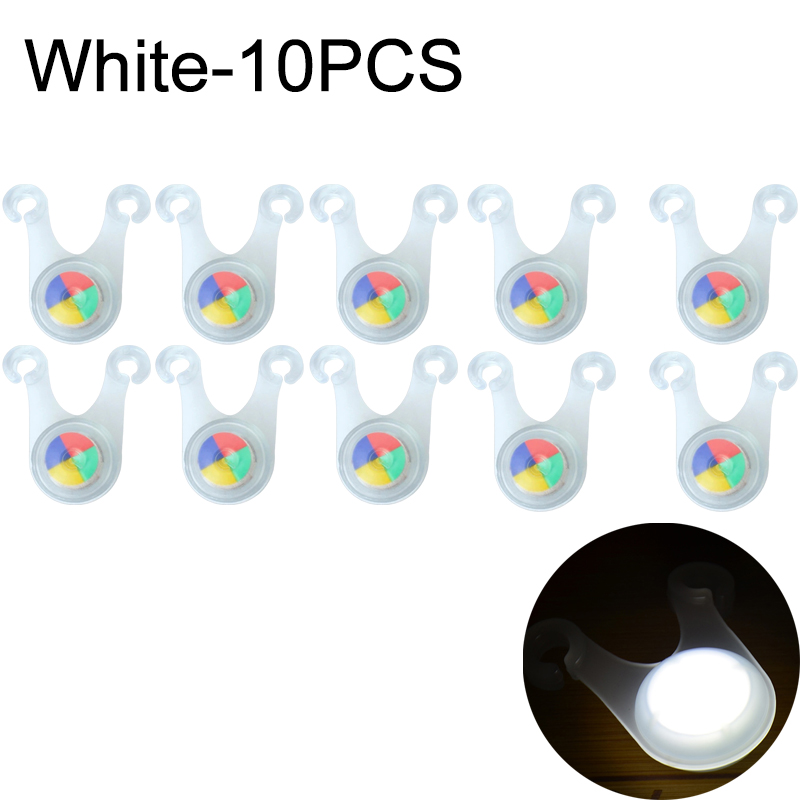 1-20Pcs Outdoor Camping Anti-trip Tent Rope Tip Light Wind Rope Warning Light Tip Light Riding Safety Signal Light Decoration: Clear