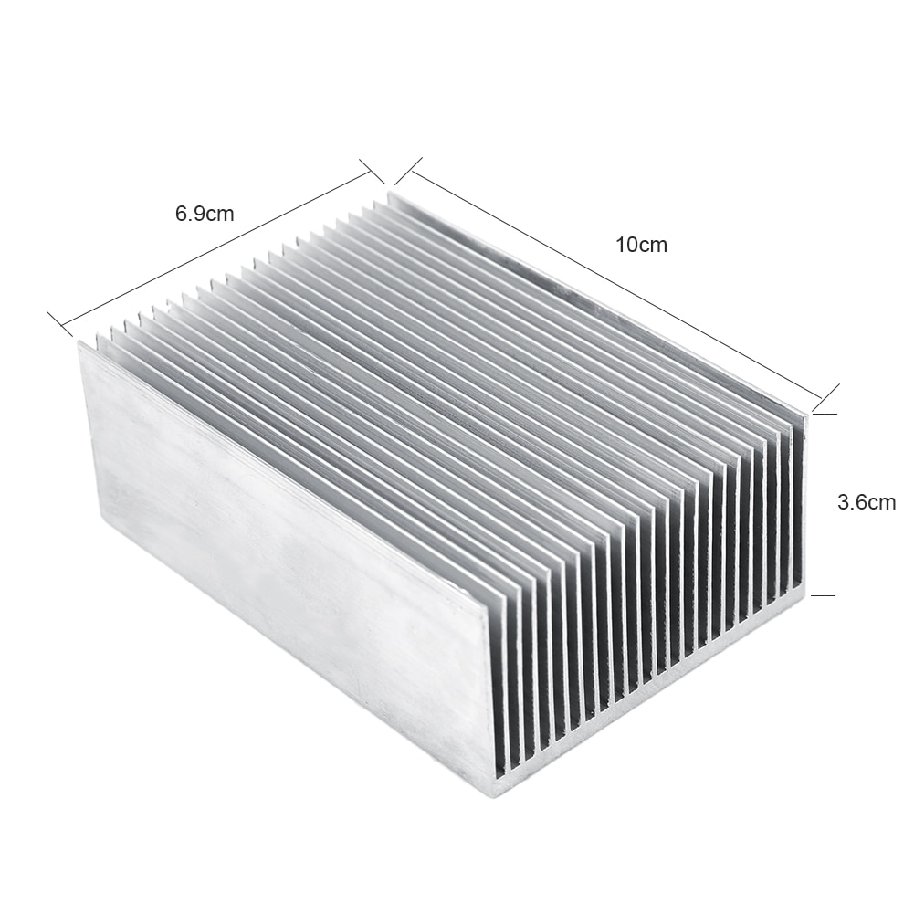 High Power 100x69x36mm Radiator Aluminum Heatsink Extruded Heat Sink For Electronic LED Power Amplifier Cooler Cooling