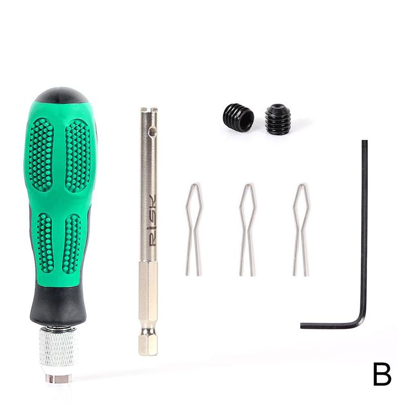 Bicycle Spoke Nipple Wrench Tool Kit Steel Spoke Nipple Removal Insertion Tool MTB Road Bike Wheel Spoke Nipple Key: RL236-1 Multi-color