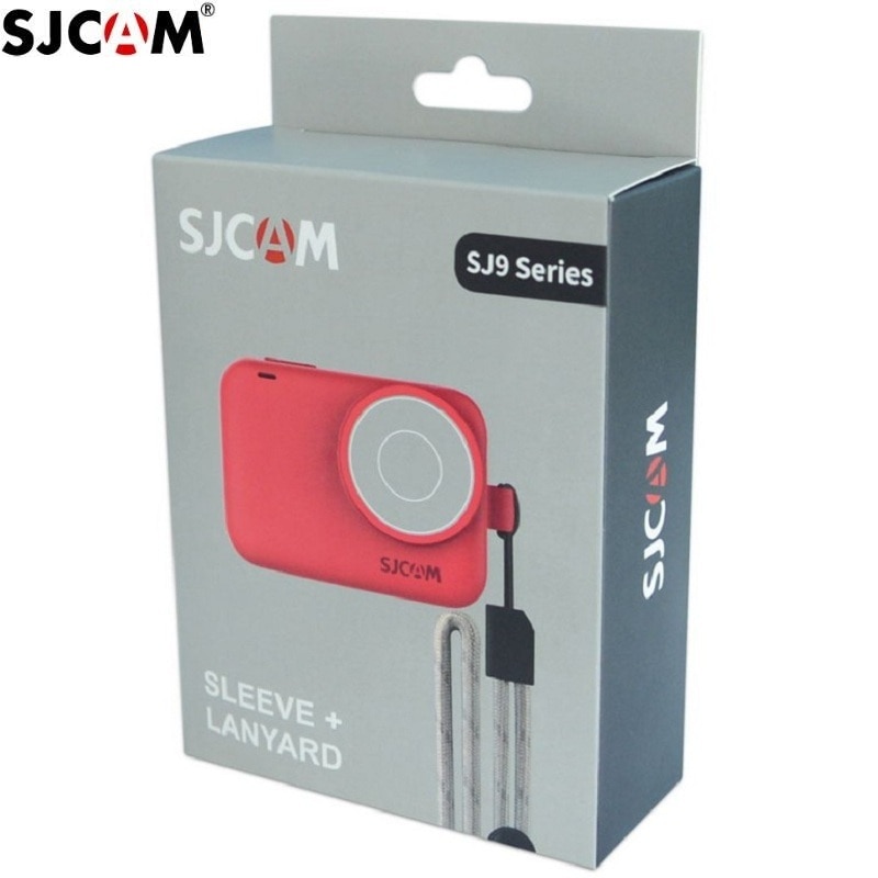 Originele Accessoires SJCAM Siliconen Case/Sleeve + Pols Touw/Lanyard Beschermhoes/Frame/Cover voor SJ9 strike/Max Actie Camera