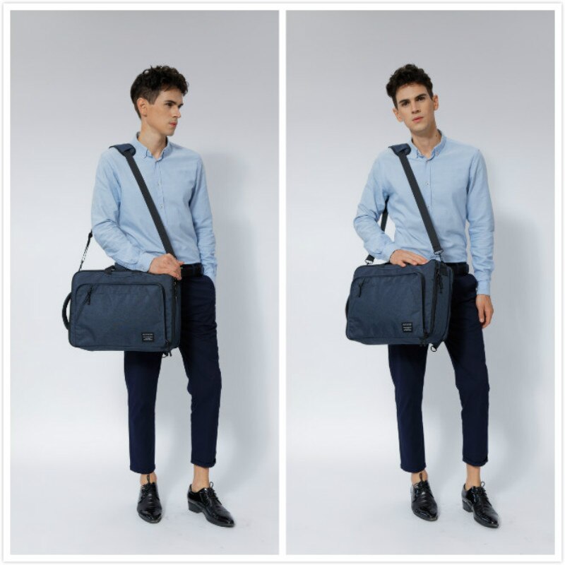 Brand Men&#39;s Briefcase Canvas Crossbody Bags for men 17 Inch Laptop Shoulder Bags Buisness Office Men Messenger Bag