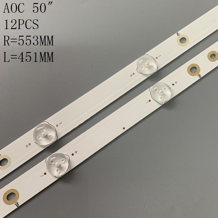 LED Backlight strip 12 For LC-50LB370U 50PFK4509 50PFH5300 500TT56 500TT55 V0 50PFL6340 50PFL6540 50PFT6510 50PFL6340 50PFH4009