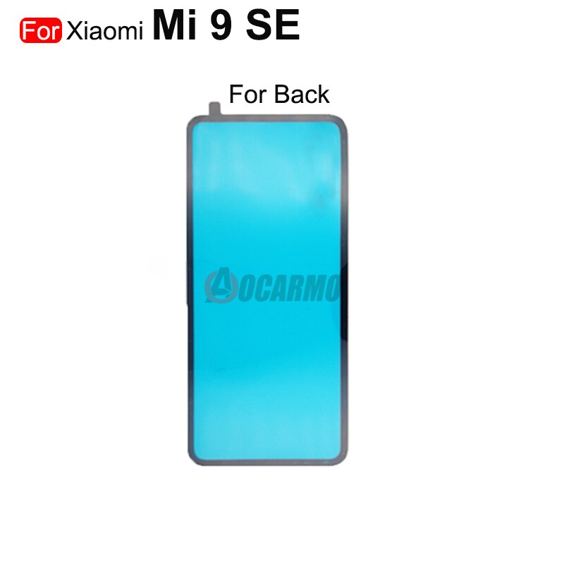 Aocarmo Terug Lijm Voor Xiaomi Mi 9 Se 9T Pro Terug Glas Cover Adhesive Camera Lens Sticker Lijm Vervanging deel: Mi 9SE ---Back
