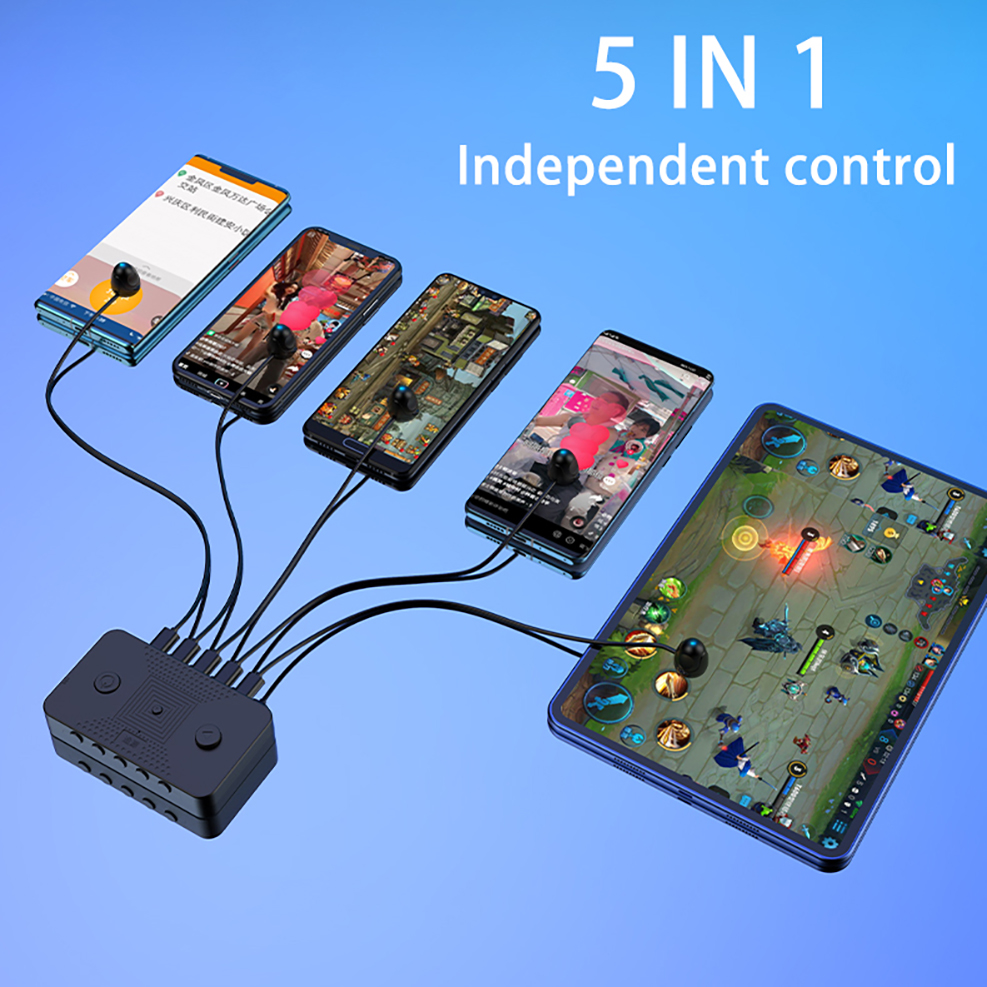 Universal Screen Clicker Mute Phone screen auto clicker physical linker Game Screen Touch Automatic connection For Android IPad8