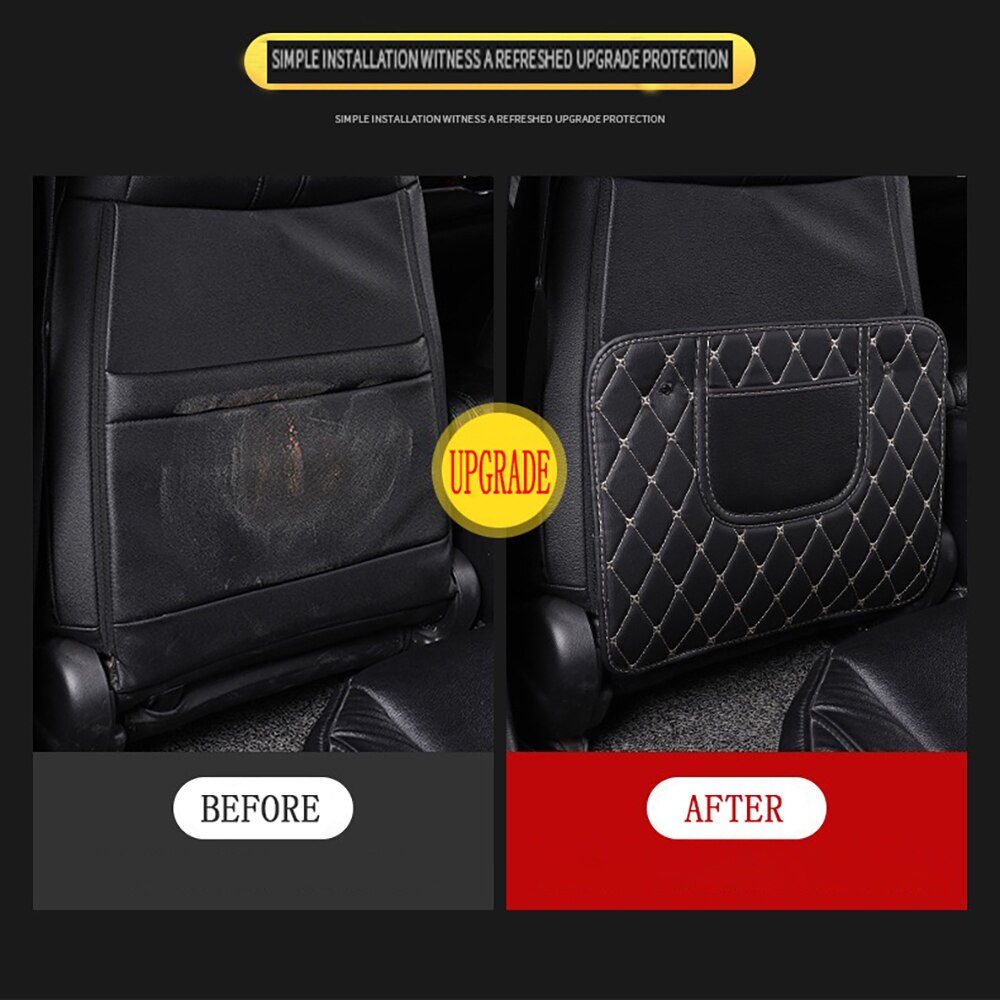 Anti-Kind-Kick Pad Voor Auto Pu Leather Seat Back Protector Cover Waterdichte Universele Accessoires Interieurs Anti Modder vuil Pads