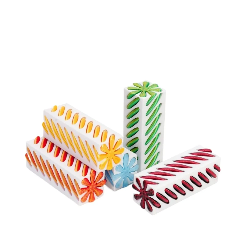 3D Printed Pyramid Impossible Pass-through Sculpture Square Pillar Helix Screw Fidget Toy Spiral Cone Decompression Ornament