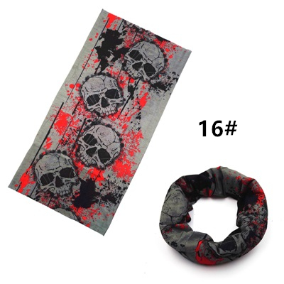 Vindtät cykel sömlös magisk bandana cykling pannband utomhus sport skid bandana huvudbonad mask cykel halsduk: 16