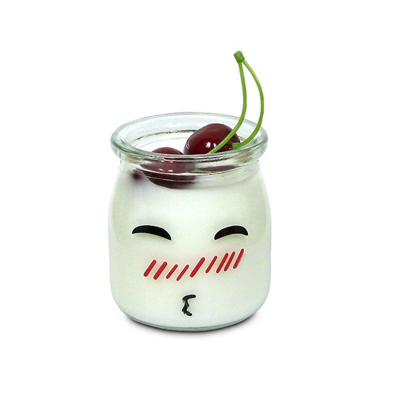 Frasco De Vidrio resistente al calor, recipiente para yogur, leche, Mousse, taza De gelatina, Con Tapa, 150/200ml