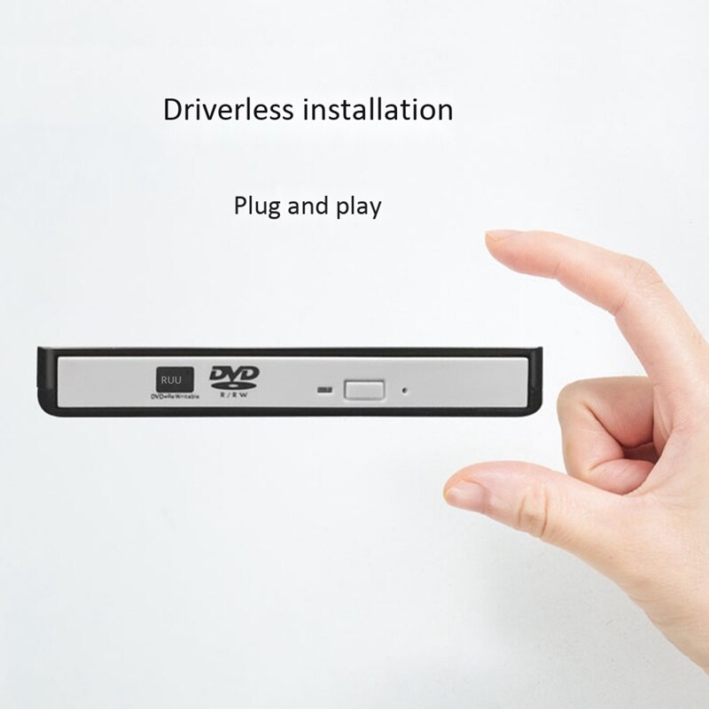 Externe cd dvd-drive usb 3.0 dvd-speler cd optische drive voor laptop mac pc desktop windows 10 8 7 xp