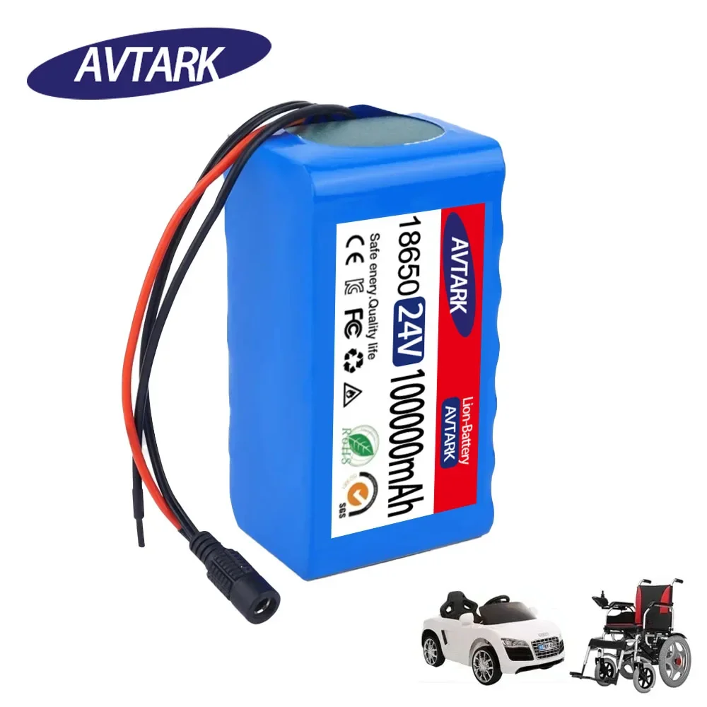 24V 18650 7S3P 100000mAh Rechargeable Batteries 24V Lithium Battery Wheelchair Battery 7s3p Battery Pack for Bicycle