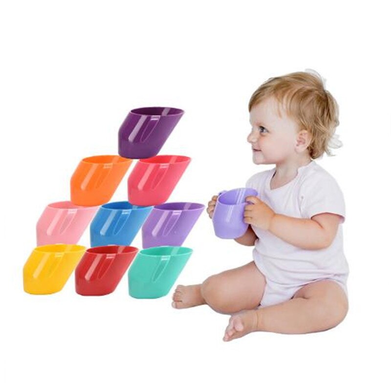 Schräge Trinkbecher Baby Lernen Zu Trinken Tassen Gesunde Dicht Ausbildung Fütterung Tasse Anti-herbst Art Milch Wasser Flasche Getränk