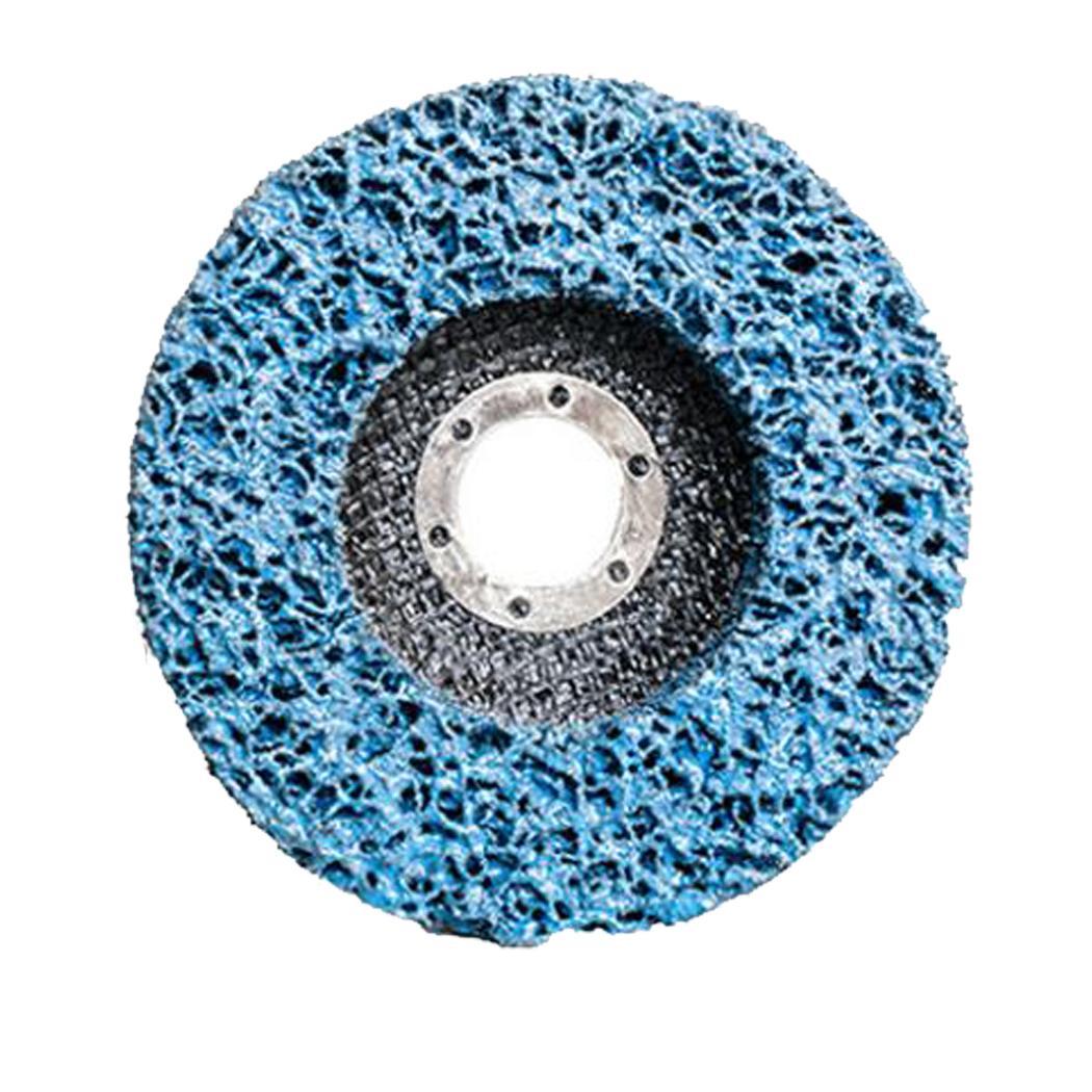 1 ud./2 piezas. 125mm cinta de polietileno resistente disco abrasivo rueda eléctrica removedor de pintura Kit de accesorio de molienda para coches la motocicleta de: blue 1pc