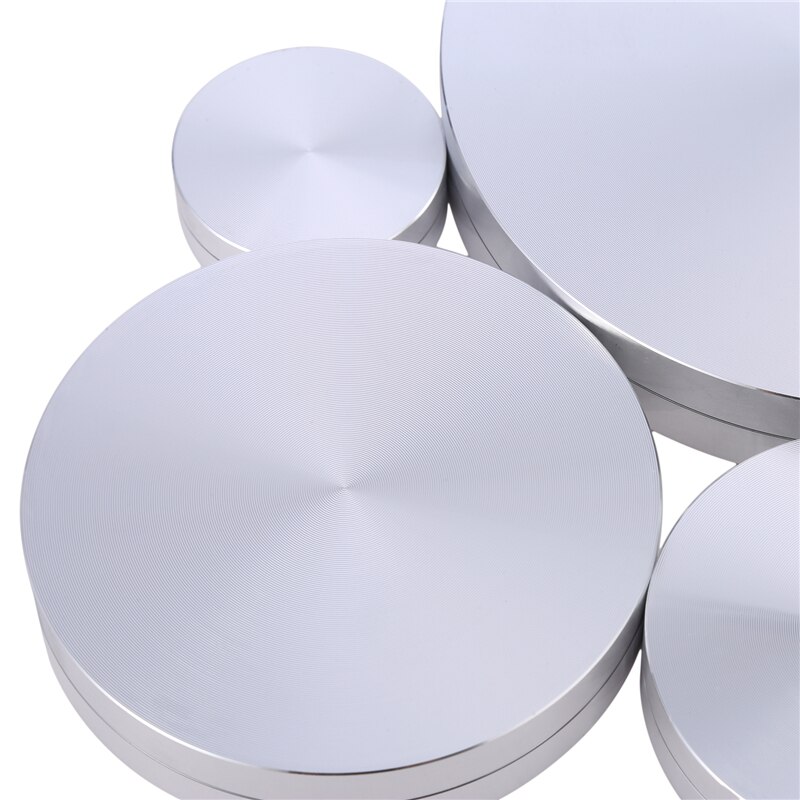 Bandeja giratoria con eje para hornear pasteles, Base giratoria de aleación de aluminio, rodamiento de Rotor de aluminio, 1 unidad