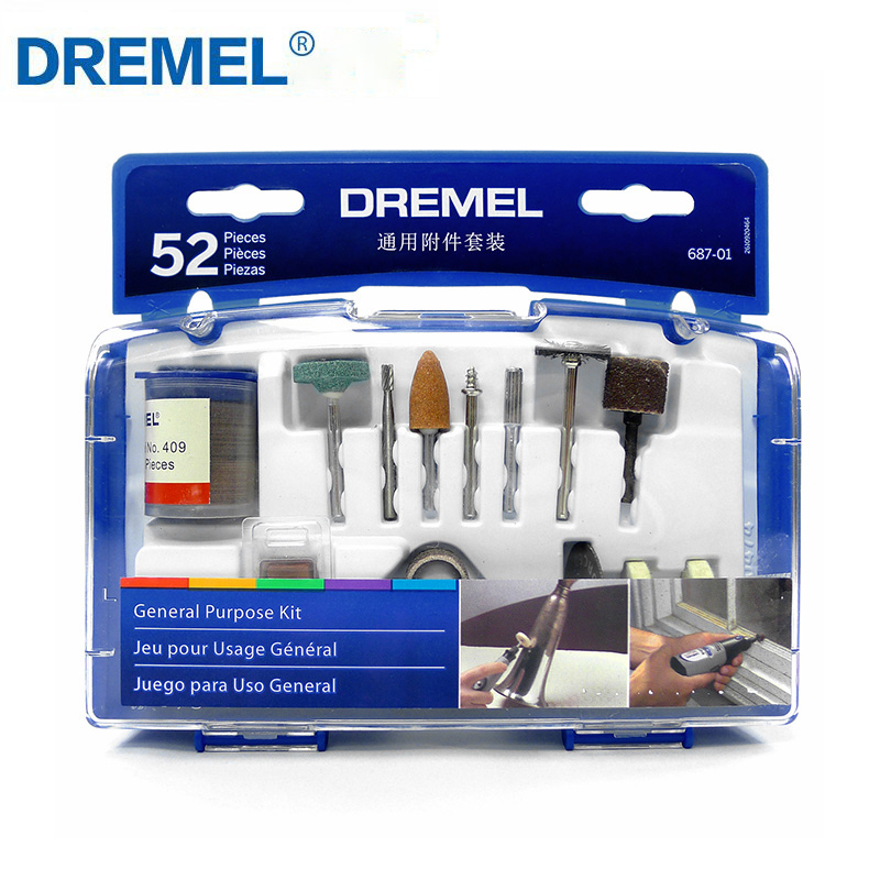 Dremel Multipurpose Set All-Purpose Rotary Tool Accessory Kit 687-01 686-01 689-01 EZ688-01 for Use Wood Metal and Glass