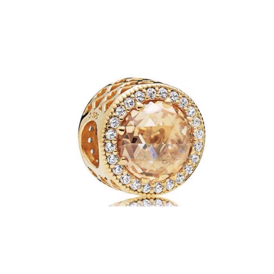 NEUER funkelnder dunkelblauer rosa und meergrüner Charme, dunkelblaue Perle, passend für originales europäisches Armbinde aus 925er Sterlingsilber, DIY-Schmuckgeschenk