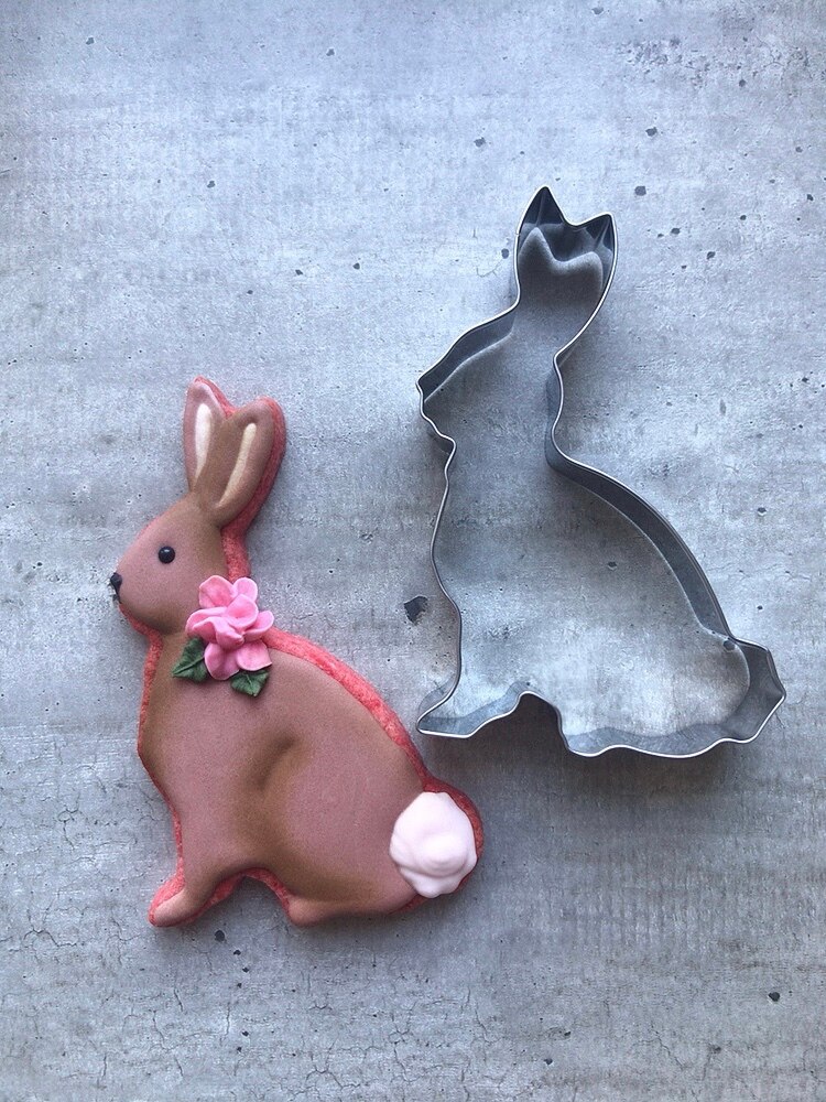 Foremka robić wykrawania ciasteczek KENIAO Królik lesisty teren zwierzę kremówka/chleb/kanapka/foremki robić ciastek dla dzieci-7.8x12.4 cm-stal nierdzewna