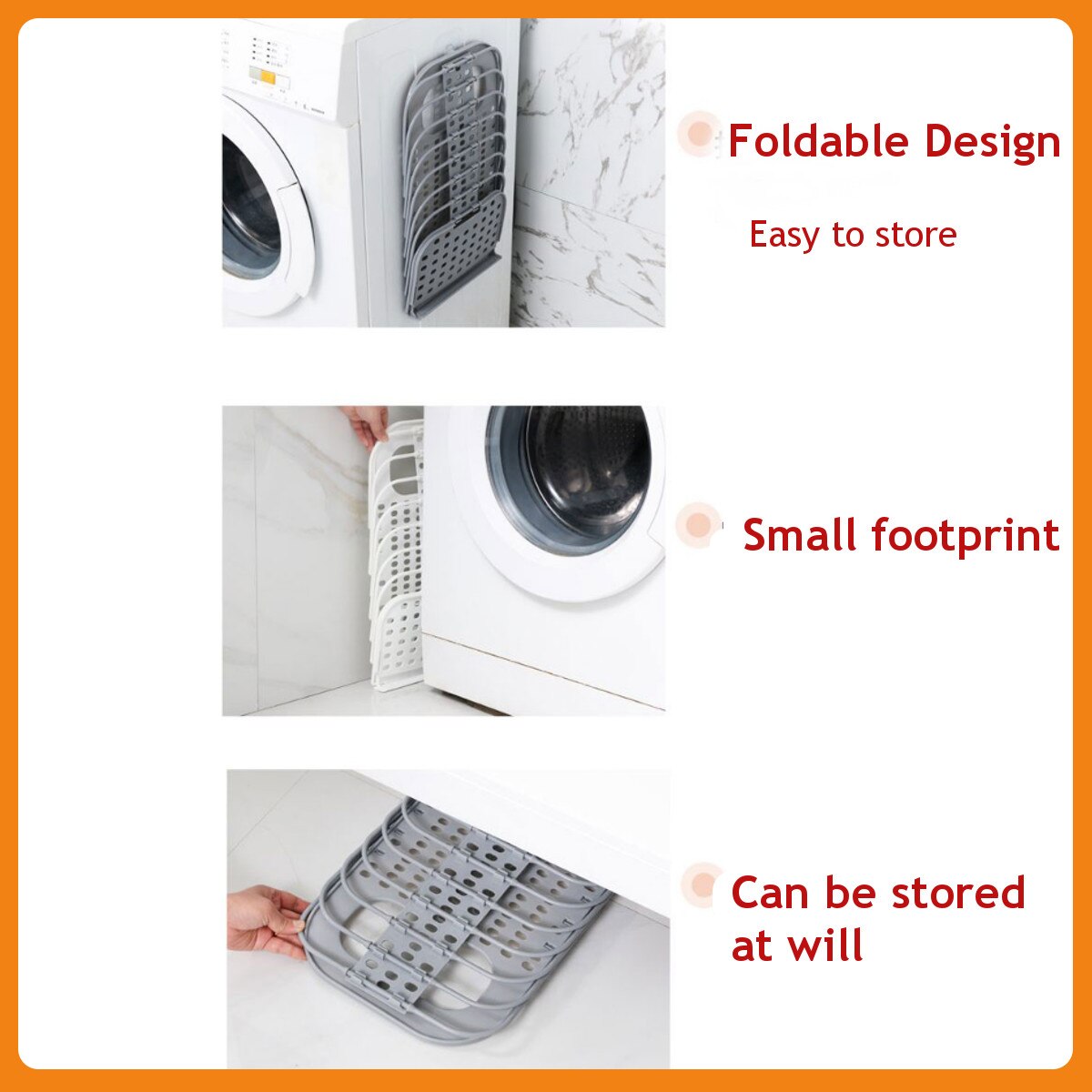 Buy 1 Get 1 Free Wall Hanging Laundry Organizer Basket Dirty Laundry Hamper Collapsible Home Laundry Basket Household Supplies
