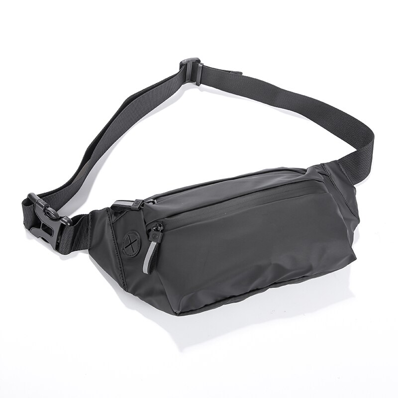 Waterproof Man Waist Bag Chest Pack Outdoor Sports Crossbody Bag Casual Travel Male Bum Belt Bag Waterproof Fabric Solid