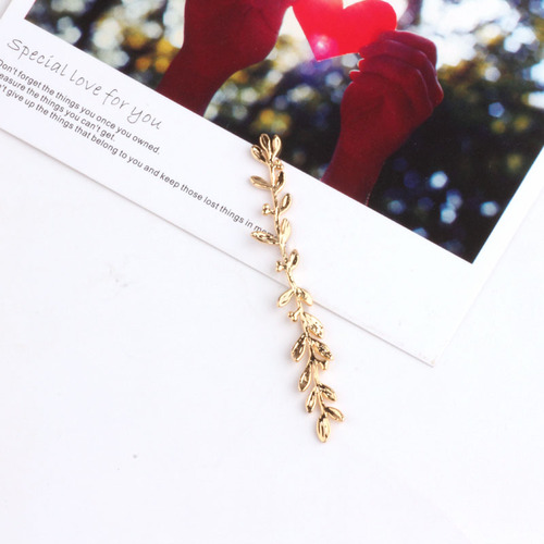 Zuiver Koper Plated 18K Echt Goud Kleur Gewei Bladeren Sieraden Materialen Diy Oorbellen Accessoires Armband Ketting Hangers