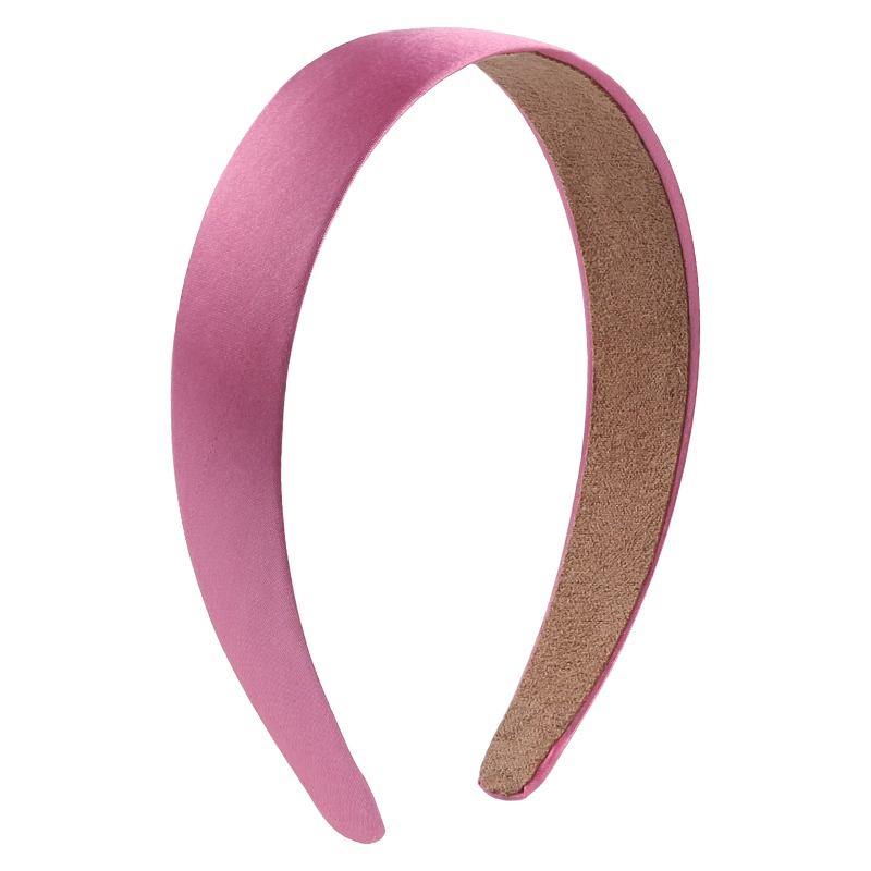 1 Pc Popular Lady Solid Satin Hair Band Plain Alice Headbands For Girls 1Inch Width Ribbon Headband Sales DIY Hair Accessori