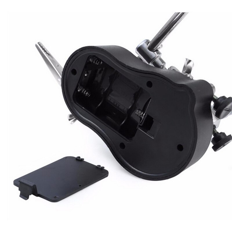 Soldering Iron Station Stand With Welding Magnifier Glass Clip Clamp Third Hand Magnifying Glass Soldering Holder Repair Tool