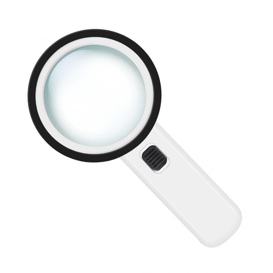 blind spot mirror 30X Handheld Magnifier Reading Jewelry Magnifying Glass with LED Light wall mirror