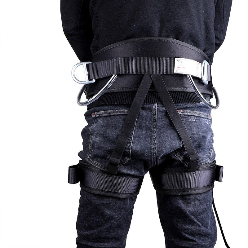 Working Aloft Thickness Climbing Rock Harness Adjustable Half Body Protection Belt Climbing Harness Waistband