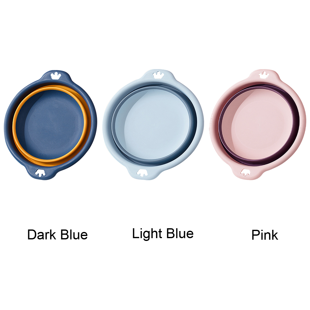 Foldable Washbasin Foot Wash Clean Portable Travel Bathroom Kitchen Laundry Tub Easy To Carry