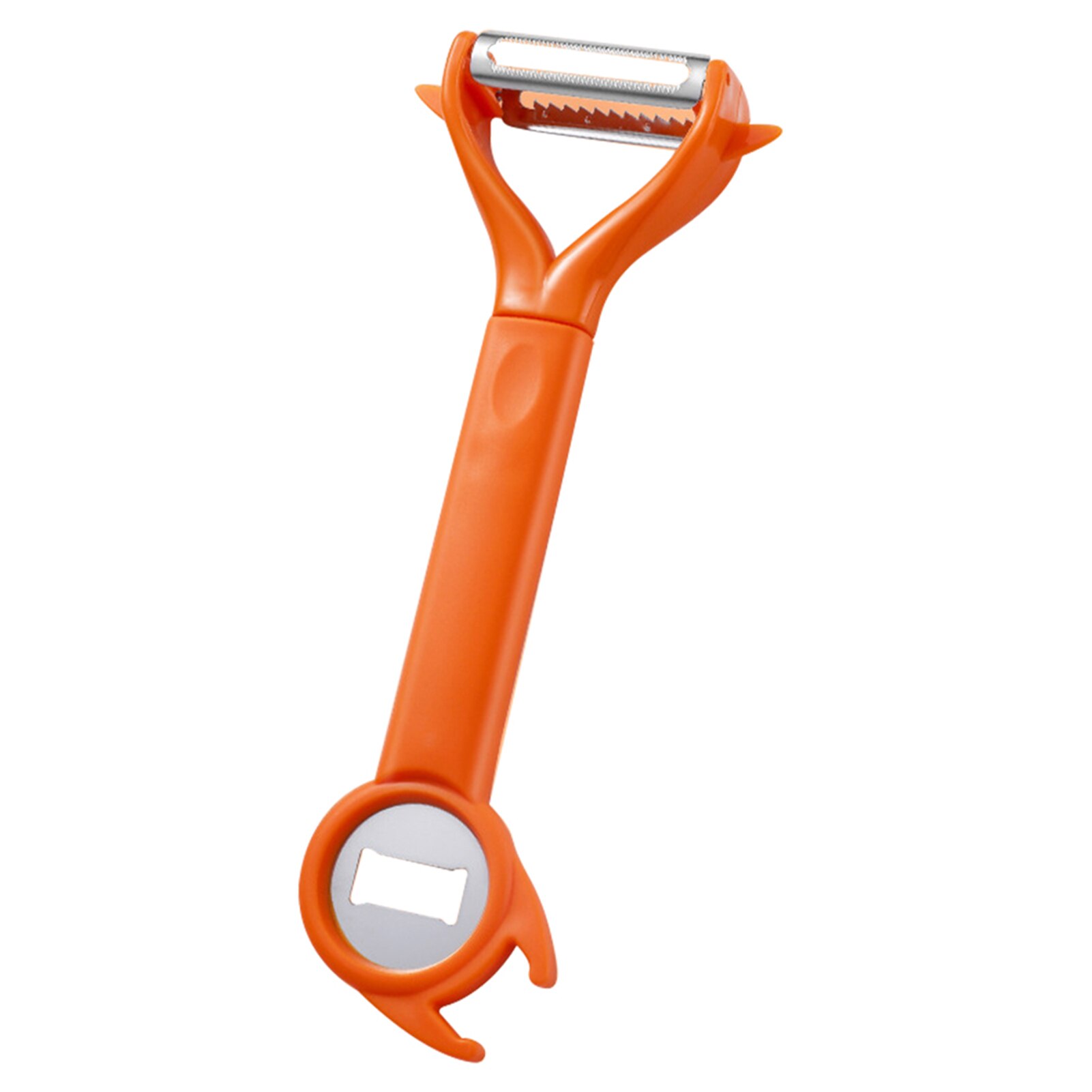 3 in 1 Fruit Vegetable Peeler Stainless Steel Multipurpose Bottle Opener Manual Carrot Potato Grater for Home Cooking Use NIN668
