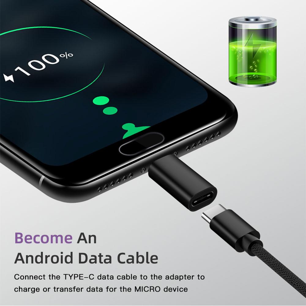 Typ-C Adapter USB C zu Micro USB Kabel Legierung Micro USB Stecker auf Typ C Weibliche Adapter Konverter anschluss für Telefon Tablet